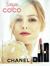 Publicité Advertising 129 2010  Chanel rouge lèvres Rouge Coco & Vanessa Paradis