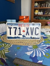 plaque immatriculation USA Texas the lone star state -