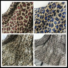 Imprimé léopard sequin tissu - imprimé,