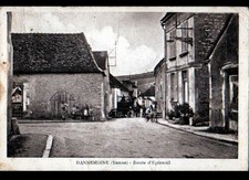 DANNEMOINE (89) PRESSOIR pour vin AMBULANT animé , Route d'EPINEUIL en 1932