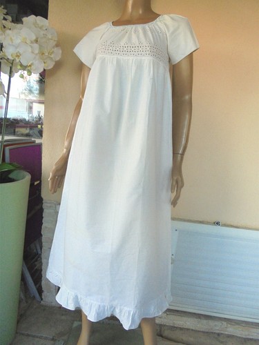 Robe chemise nuit longue - nuit,