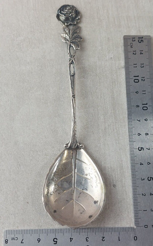 Ancienne cuillère décor - ancienne, cuillère,