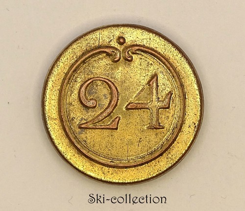 Bouton régiment - bouton, 24°régiment