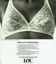  publicité Advertising 0522 1977   Lou soutien gorge sous vetements ancien temps