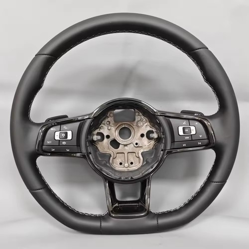 Volant cuir noir pour - en,