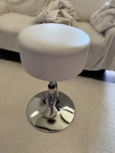 Tabouret blanc similicuir - tabouret,