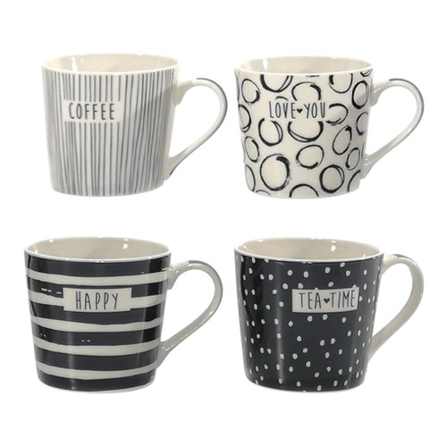 Set tasses petit déjeuner - 4,