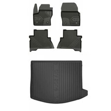 Frogum TPE Tapis De Sol+Coffre Jeu pour Ford Kuga II 2013-2019 TPE ensemble tapi