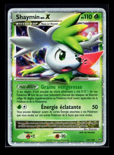 Carte pokémon shaymin niv x - pokémon, niv.