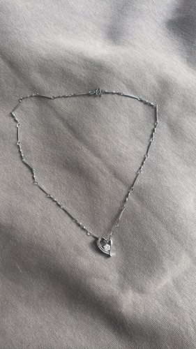 Collier argent avec - collier,