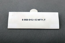 BMW E90 Carte clé Attribution de l'emplacement des groupes de fusibles 6958015