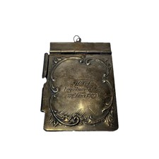 Calepin Pendentif Carnet de Bal (1909) - Orfèvrerie Wiskemann Argent Art Nouveau