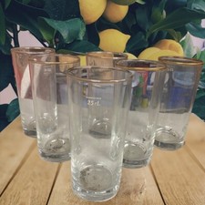 RARE ANCIEN LOT DE 6 VERRE BIÈRE LOGO PORTER 39