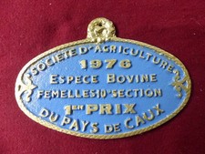 PLAQUE DE CONCOURS AGRICOLE