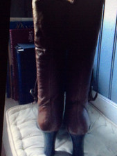 Bottes NEOSENS  Cuir NOIR  LACEES .t 40  ( M/GO )