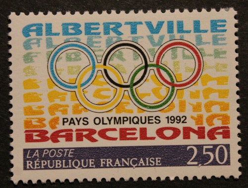Timbre france albertville - france,