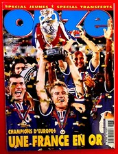 FOOTBALL ONZE MONDIAL n° 138 EURO 2000 FRANCE CHAMPION D'EUROPE N° SOUVENIR RARE