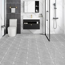 VEVOR 12PCs Dalles de Jardin Piscine 30x30x1,5 cm Dalle Clipsable Ajourée Grise