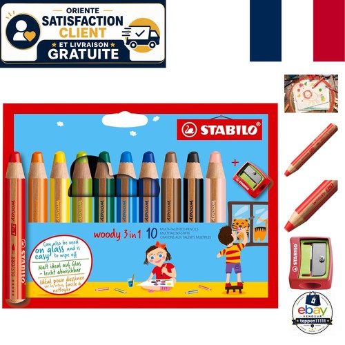 Crayon couleur stabilo - crayon,