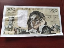 France billet 500 francs Pascal 5-10-1978 en Sup