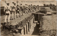 MILITARIA CARTE POSTALE bei den armierungs soldaten 14/18