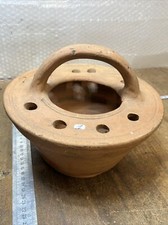 chaufferette en Terre Cuite XIXème Art Populaire Poterie (n.1)