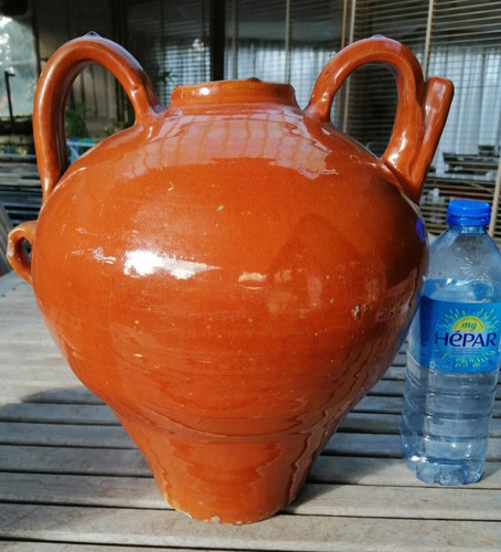 Ancienne grosse poterie cruche - grosse,