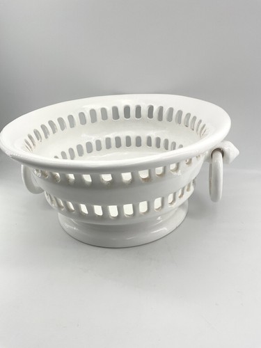 Corbeille blanche ajoure - corbeille,