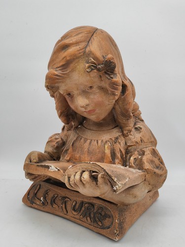 Ancien buste plâtre - ancien,