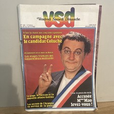 Ancien Journal Revue VSD 1980 Coluche Candidat Présidentielle Nº168 Nov.1980