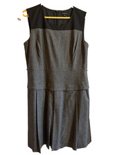 CAROLL  belle robe gris et noir  taille 42