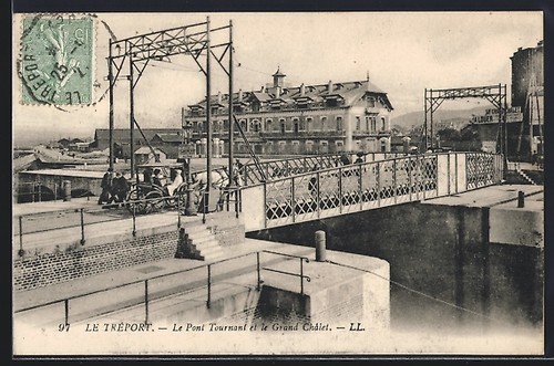 Cpa tréport le - cpa, pont