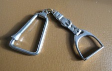 Porte clé métal argenté