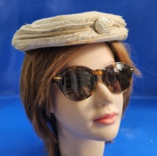 BIBI PLAT BEIGE VELOURS MOTIFS