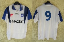 Maillot AJA AUXERRE n°9 1998 vintage ADIDAS FIMAGEST shirt jersey home maglia L