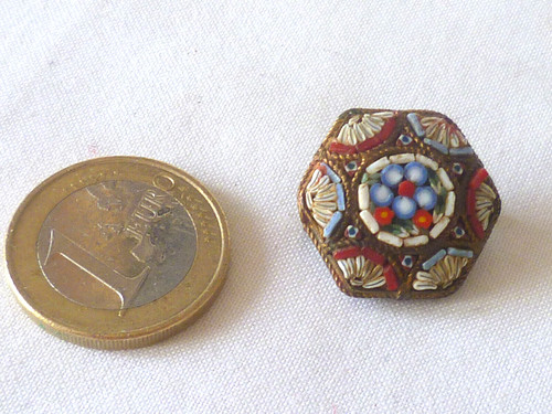 Ancienne broche hexagonale - broche, en