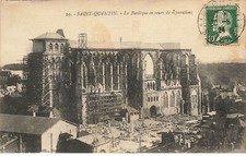 02 SAINT QUENTIN #28414 BASILIQUE TRAVAUX ECHAFFAUDAGE REPARATION