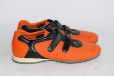 PRADA Baskets Chaussures à scratch noir orange T35 (40806)