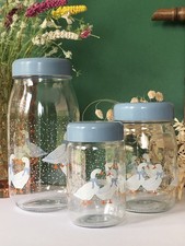 Lot 3 bocaux en verre avec