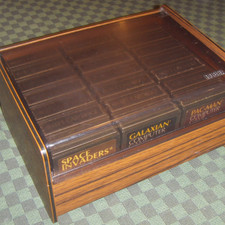 VIDE - ancienne boite de rangement pour jeux Atari 8bits 800XL 400 600XL wood