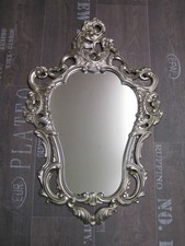 Miroir Baroque Miroir Mural Antique Repro Argent Vieilli 50X76 Décoration Murale