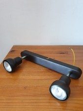 Applique double orientable noire en métal noir 30 cm