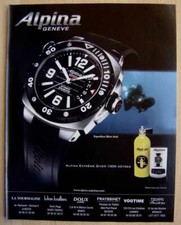 Publicité Papier - Montre Alpina Geneve De 2008