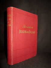 Guide Baedeker BELGIUM & HOLLAND Belgique Hollande Belgien Luxembourg 1905 !