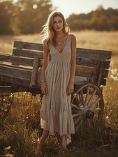 Portrait féminin robe bohème