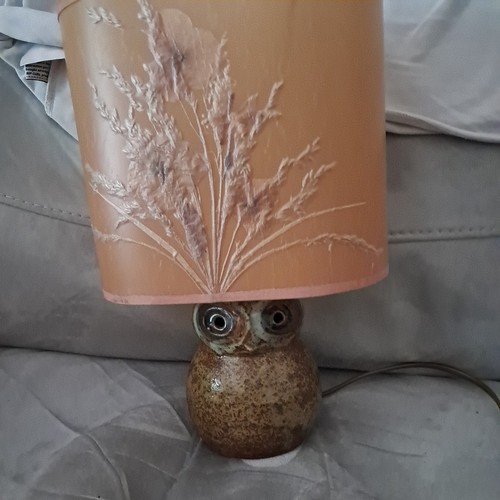 Lampe hiboux vintage - vintage, grès