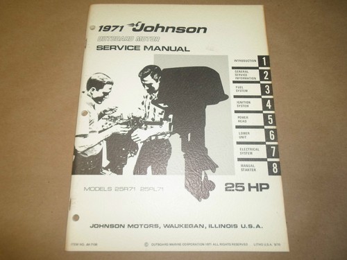 1971 johnson hors - 1971, service