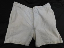 FRANCE 2ème GM 39-45 : SHORT BLANC ANNEES 30 GRANDE TAILLE / LIN BRUT ?