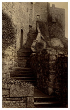 France, Escalier de pierre, Tirage vintage, ca.1880 France, Escalier de pierre, 