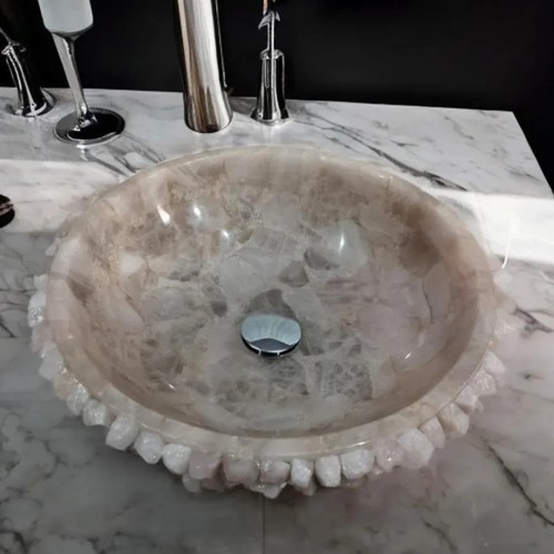 évier quartz rose - rose,